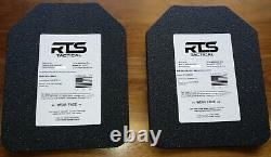 RTS Tactical Steel Level III+ Plates, 8 x 10, pair