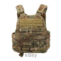 Rothco 8928 MOLLE Plate Carrier Vest Front & Back Internal Sleeves MultiCam