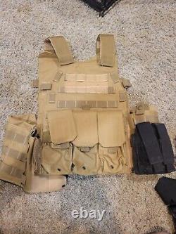 SAFELIFE DEFENSE 10X12 Level 3+ ceramic ballistic plates set Of Two With Vest