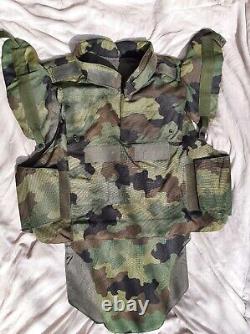 Serbian Army PBB M-99A4 Body Armour Ballistic Flak Vest Yugo Camo NIJ III XXL