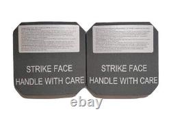 Set Of 6×6 Monolithic Ceramic Body Armor Strike Face Side Plates (new)