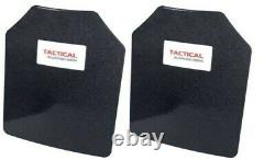 Set of 2 Tactical Scorpion Anti Spall Level III Body Armor 10x12 Curved Plates
