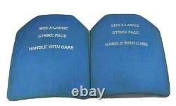 Set of (2) XL 11x14 XL Boron Carbide Monolithic Ceramic Armor Plates Level III