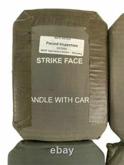 Set of 4 Level III Strike Face Body Armor Plate Insert Lot Modular Tactical Vest