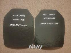 Set of XL Level III monolithic Ceramic Boron Carbide Ballistic Armor Plates