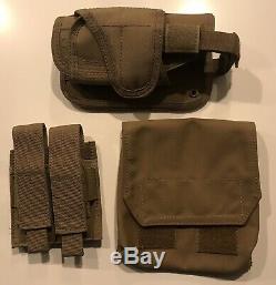Shellback Tactical Coyote Tan Plate Carrier With AR 500 Plates plus extra Pouches