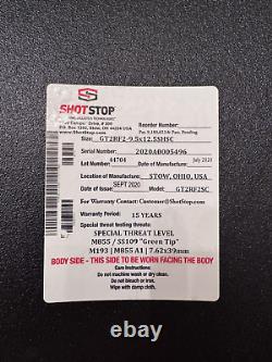 Shot Stop Duritium Amour Level III + Single Curve Plate Set Front & Rear