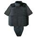 Size Xxl Iii Level Body Armor Vest With Soft Inserts In Collar, Color Black
