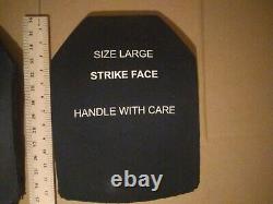Size large strike face 7.62mm ball protection ballistic plates body armor