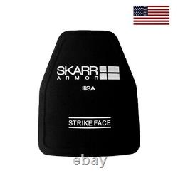 Skarr Armor NIJ Level 3+ Ceramic Rifle Plate Stand Alone SAPI Med Shooters Cut