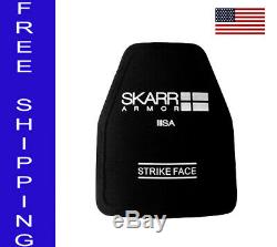 Skarr Armor NIJ Level III + Ceramic Rifle Plate Multi Hit Stand Alone 10x12