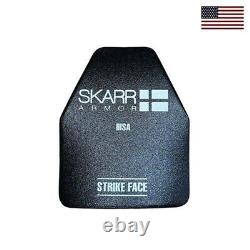 Skarr Armor Ultra Lite NIJ III Multi Curve Stand Alone Rifle Plate Insert 10x12