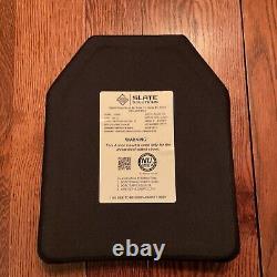 Slate Solutions H3001 Level III Shooter Cut UHMWPE Ballistic Armor Plate