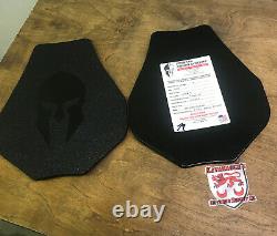 Spartan Armor Metal Plates Omega AR500 Swimmers Cut Set of Two 10x12 R20E