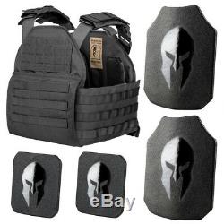 Spartan Armor/sentinel Plate Carrier And Ar550 Level Iii+ Body Armor Package