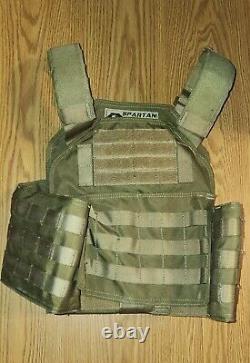 Spartan Bulletproof Plate carrier vest, 4 replaceable plates, Level III plates