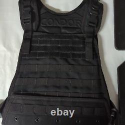 Spartan Omega AR500 Tactical Vest Plate Carrier With Steel Level III Armor Plates