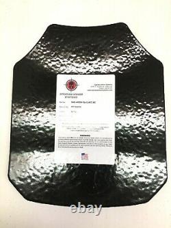 SpartanT Armor Systems Tripe Curve Body Armor Level III 10x12 AR550 Metal Plates