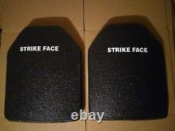 Strike face ballistic plates 10x12 level 3 body armor