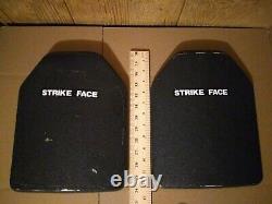 Strike face ballistic plates level 3 10x12 Gamma Plus body armor