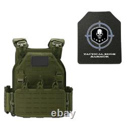 T3 Plate Carrier with Level III AR500 Curved Steel Plates & Trauma Pads