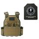 T3 Plate Carrier With Level Iii Ar500 Curved Steel Plates & Trauma Pads