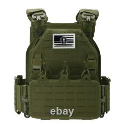 T3 Plate Carrier with Level III AR500 Curved Steel Plates & Trauma Pads