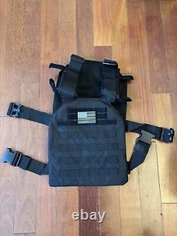 Tactical Armor Vest with Front & Back Strike Face NIJ III+ Hard Plate (10x12)