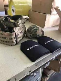 Tactical Bulletproof Vest Carrier Level 3a Plates Body Armor llla Inserts