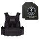 Tactical Bulletproof Vest With Level Iii Ar500 Curved Steel Plates & Trauma Pads