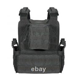 Tactical Bulletproof Vest with Level III AR500 Plates, Side Plates & Trauma Pads