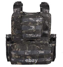 Tactical Bulletproof Vest with Level III+ Lightweight Curved Polyethylene Plates