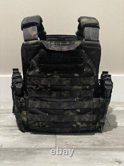 Tactical Bulletproof Vest with Level III+ Lightweight Steel Plates & Trauma Pads