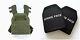 Tactical Gear 2 Pc Level Iii+ Ceramic Body Armor Plates Molle Vest Set-up Green