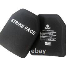 Tactical Level III+ Alumina Ceramic Light Weight Body Armor Plates Two 10 x 12