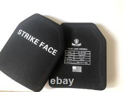 Tactical Level III+ Alumina Ceramic Light Weight Body Armor Plates Two 10 x 12