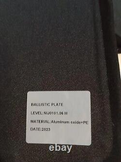 Tactical Level III Body Armor Plates Two 10 x 12