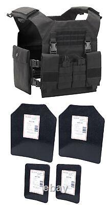 Tactical Scorpion 4 Pc Level III+ / AR500 Body Armor Plates Procat Molle Vest