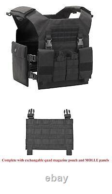 Tactical Scorpion 4 Pc Level III+ / AR500 Body Armor Plates Procat Molle Vest