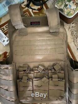 Tactical Scorpion Gear 11 x 14 Level III+ Spall Coated Body Armor Coyote