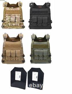 Tactical Scorpion Gear Level III+ / AR500 Body Armor Plates Wildcat Molle Vest