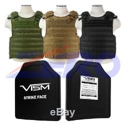 Tactical Vest Carrier Bullet Proof Ballistic Hard Plate Panel Level III M-2XL