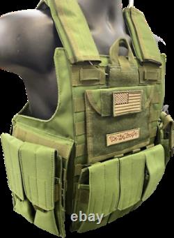 Tactical Vest Plate carrier- Black Multicam Coyote OD FDE Armor Plates Available