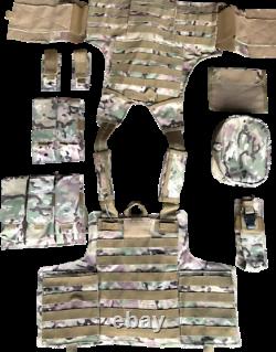 Tactical Vest Plate carrier- Black Multicam Coyote OD FDE Armor Plates Available