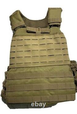 Tactical Vest With Curved Level 3 Bulletproof Plates