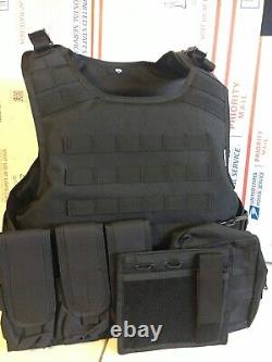 Tactical bulletproof vest FREE lllA body armor Insert Plates L XL 2XL