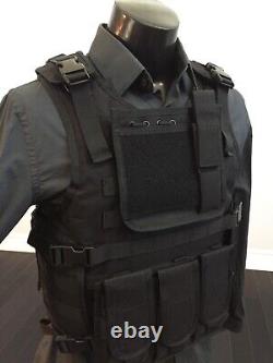 Tactical bulletproof vest FREE lllA body armor Insert Plates L XL 2XL