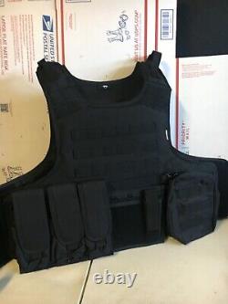 Tactical bulletproof vest FREE lllA body armor Insert Plates L XL 2XL