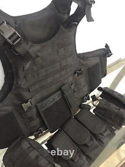 Tactical bulletproof vest FREE lllA body armor Insert Plates L XL 2XL