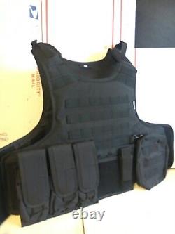 Tactical bulletproof vest FREE lllA body armor Insert Plates L XL 2XL